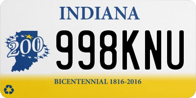 IN license plate 998KNU