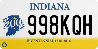 IN license plate 998KQH