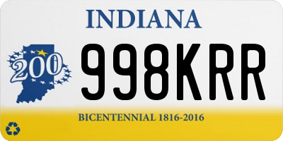 IN license plate 998KRR