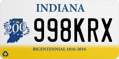 IN license plate 998KRX