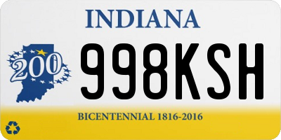 IN license plate 998KSH
