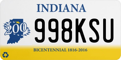 IN license plate 998KSU