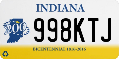 IN license plate 998KTJ