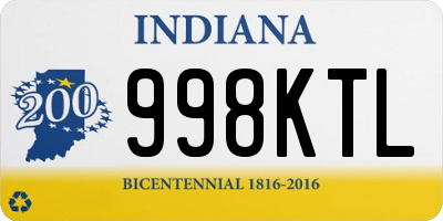 IN license plate 998KTL