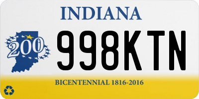 IN license plate 998KTN