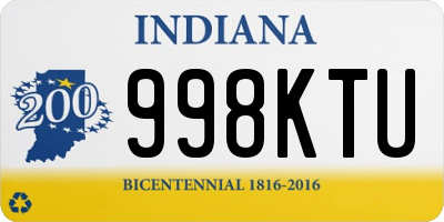 IN license plate 998KTU