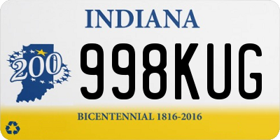 IN license plate 998KUG