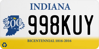 IN license plate 998KUY