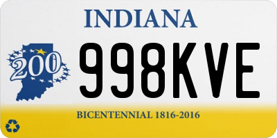 IN license plate 998KVE