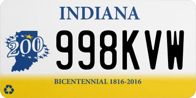 IN license plate 998KVW