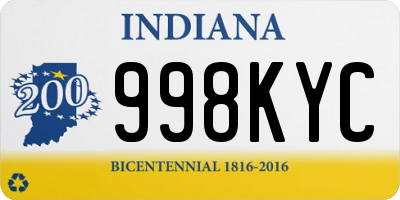 IN license plate 998KYC