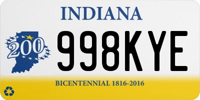 IN license plate 998KYE