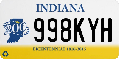 IN license plate 998KYH