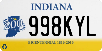 IN license plate 998KYL