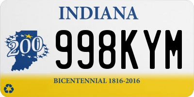 IN license plate 998KYM