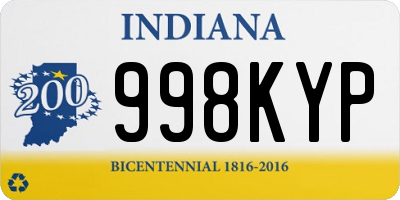 IN license plate 998KYP