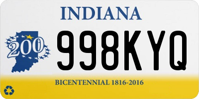 IN license plate 998KYQ