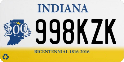 IN license plate 998KZK