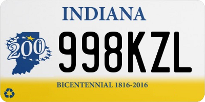 IN license plate 998KZL