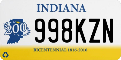 IN license plate 998KZN