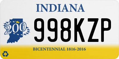 IN license plate 998KZP