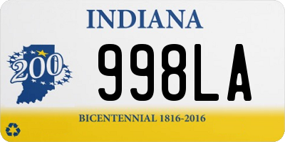 IN license plate 998LA