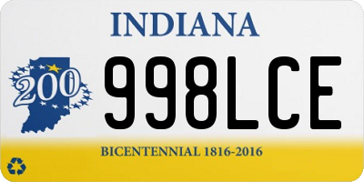 IN license plate 998LCE