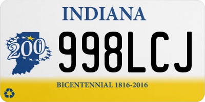 IN license plate 998LCJ