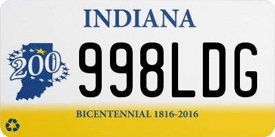 IN license plate 998LDG