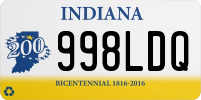 IN license plate 998LDQ