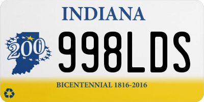 IN license plate 998LDS