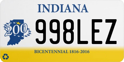 IN license plate 998LEZ