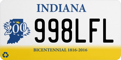 IN license plate 998LFL