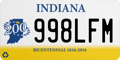 IN license plate 998LFM