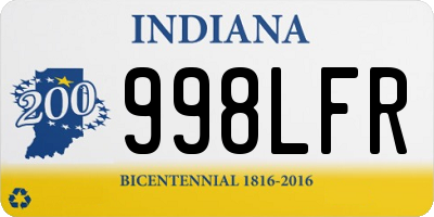 IN license plate 998LFR