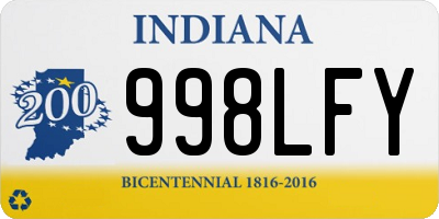 IN license plate 998LFY