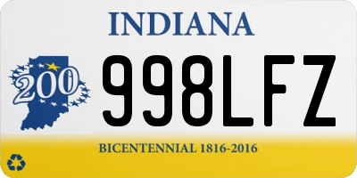 IN license plate 998LFZ