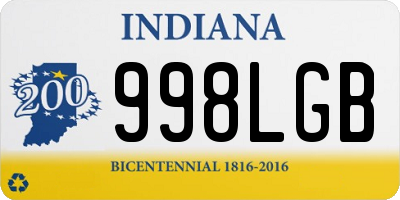IN license plate 998LGB