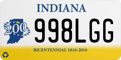 IN license plate 998LGG
