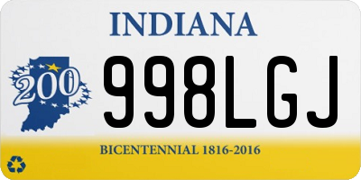 IN license plate 998LGJ