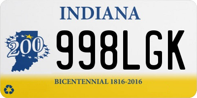 IN license plate 998LGK