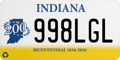 IN license plate 998LGL