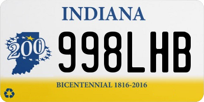 IN license plate 998LHB