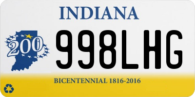 IN license plate 998LHG