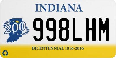 IN license plate 998LHM