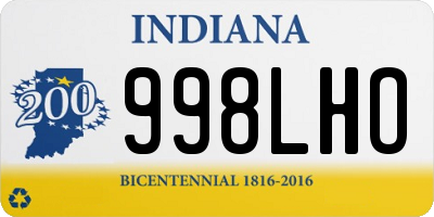 IN license plate 998LHO