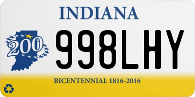 IN license plate 998LHY