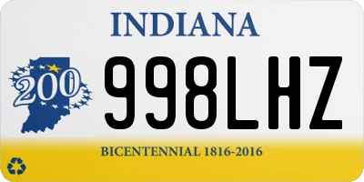 IN license plate 998LHZ