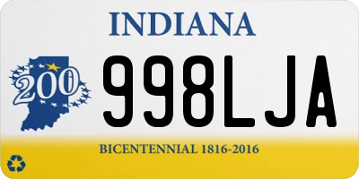 IN license plate 998LJA