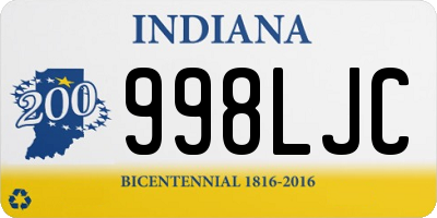 IN license plate 998LJC